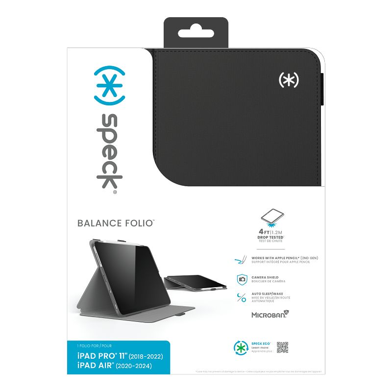 Speck Balance Folio - Hoes voor iPad Air 11" M2 (2024) (Zwart)