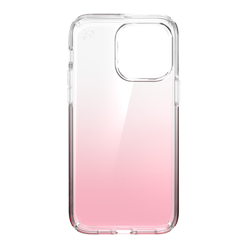 Speck Clear Presidio Perfect-Clear + Ombre – Hülle für iPhone 14 Pro Max mit MICROBAN (Klar / Vintage Rose Fade)