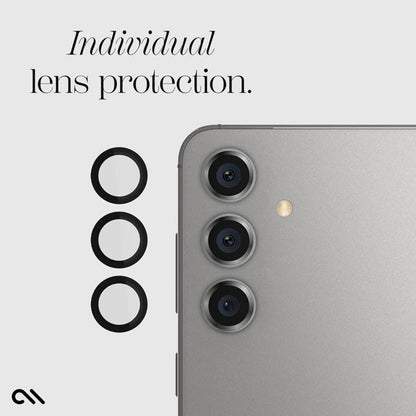 Case-Mate Aluminum Ring Lens Protector - Schutzglas für das Kameraobjektiv des Samsung Galaxy S24 (Schwarz)