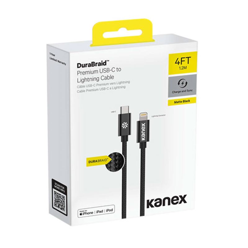 Kanex Premium DuraBraid USB-C-auf-Lightning-Kabel (Gold)