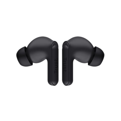 Trust Yavi – Kabellose In-Ear-Bluetooth-TWS-Ohrhörer mit Ladeetui und ENC (Schwarz)