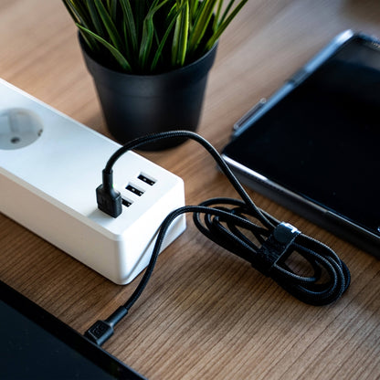 Kabel Green Cell Ray USB-Kabel – USB-C 120 cm mit grüner LED-Hintergrundbeleuchtung und Unterstützung für schnelles Laden Ultra Charge, QC 3.0