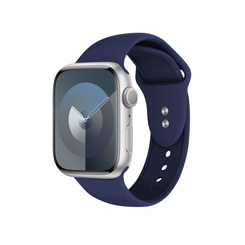 Crong vloeistofband voor Apple Watch 42/44/45 mm (marineblauw)