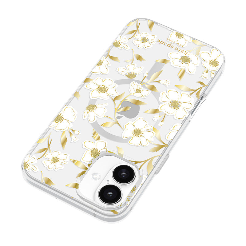 Kate Spade New York Protective Gems MagSafe - Case for iPhone 16 Plus (Sunshine Floral)