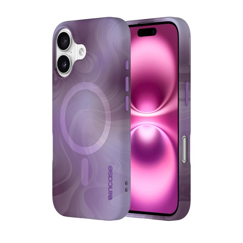 Incase Halo Case MagSafe - Case iPhone 16 (Oil Slick Lilac)