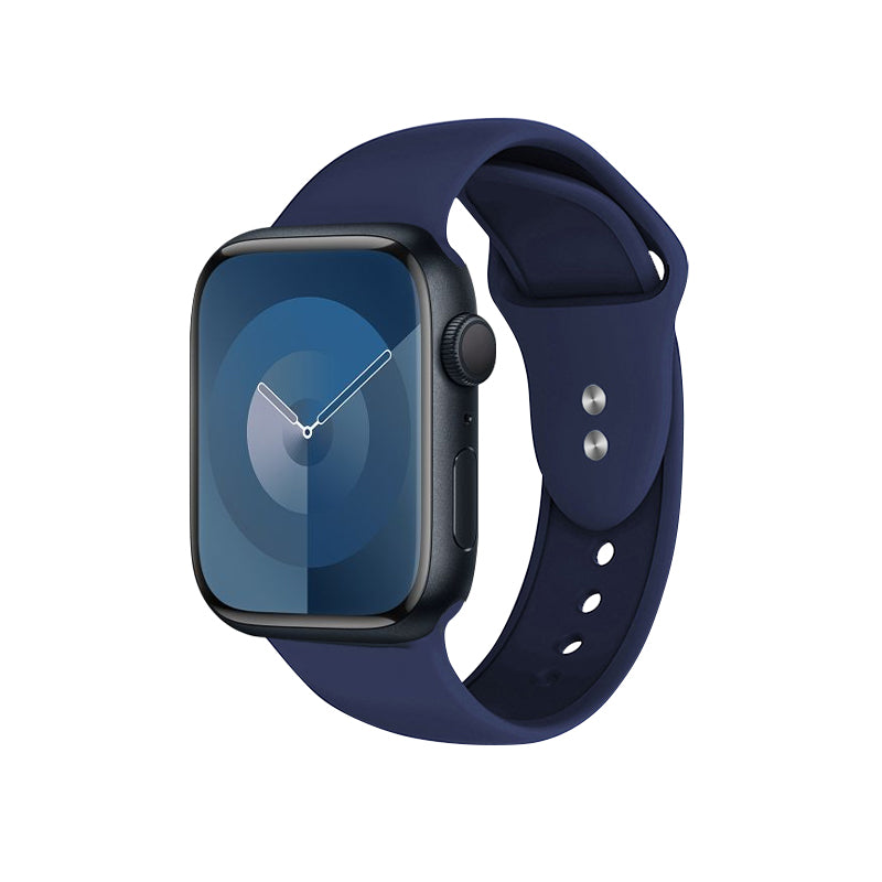 Crong vloeistofband voor Apple Watch 42/44/45 mm (marineblauw)