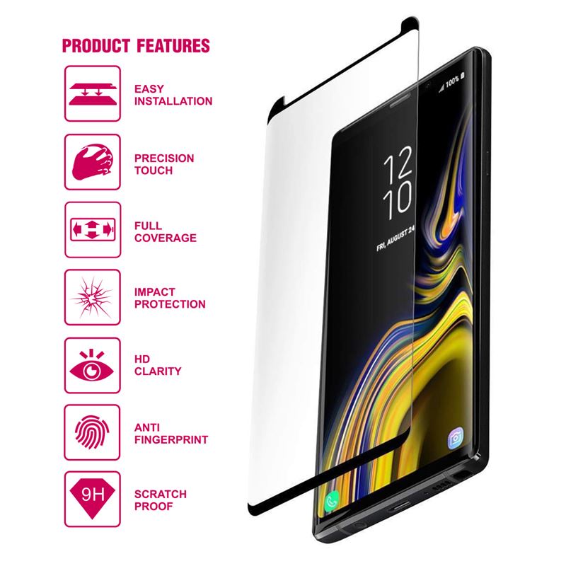 Crong Edge Glass - Full Glue Edge-to-Edge 9H Glass Screen Protector for Huawei Mate 20