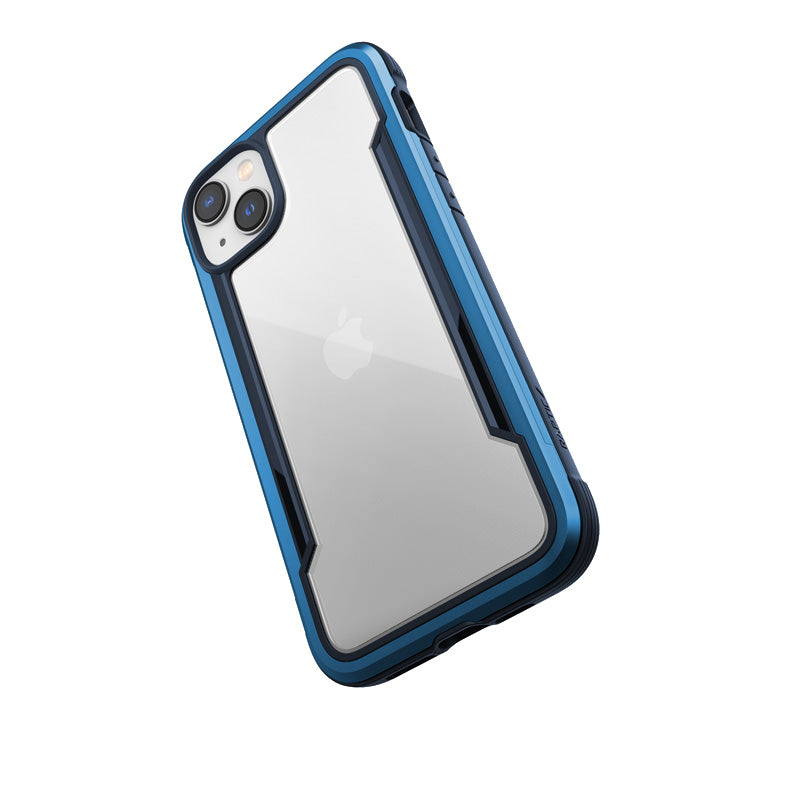 X-Doria Raptic Shield - aluminium hoesje voor iPhone 14 Plus (valtest 3m) (marineblauw)