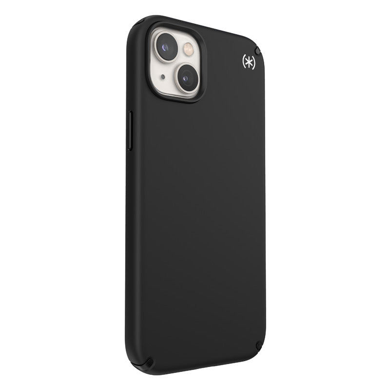 Speck Presidio2 Pro + MagSafe - Hülle für iPhone 15 Plus / 14 Plus mit MICROBAN-Beschichtung (Schwarz / Schwarz / Weiß)