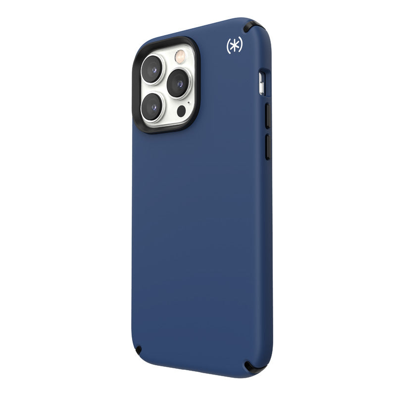 Speck Presidio2 Pro - Case for iPhone 14 Pro Max with MICROBAN coating (Coastal Blue / Black / White)