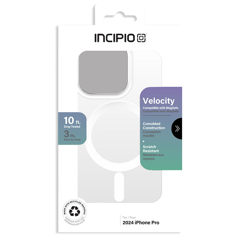 Incipio Velocity MagSafe - Hoesje iPhone 16 Pro (Transparant)