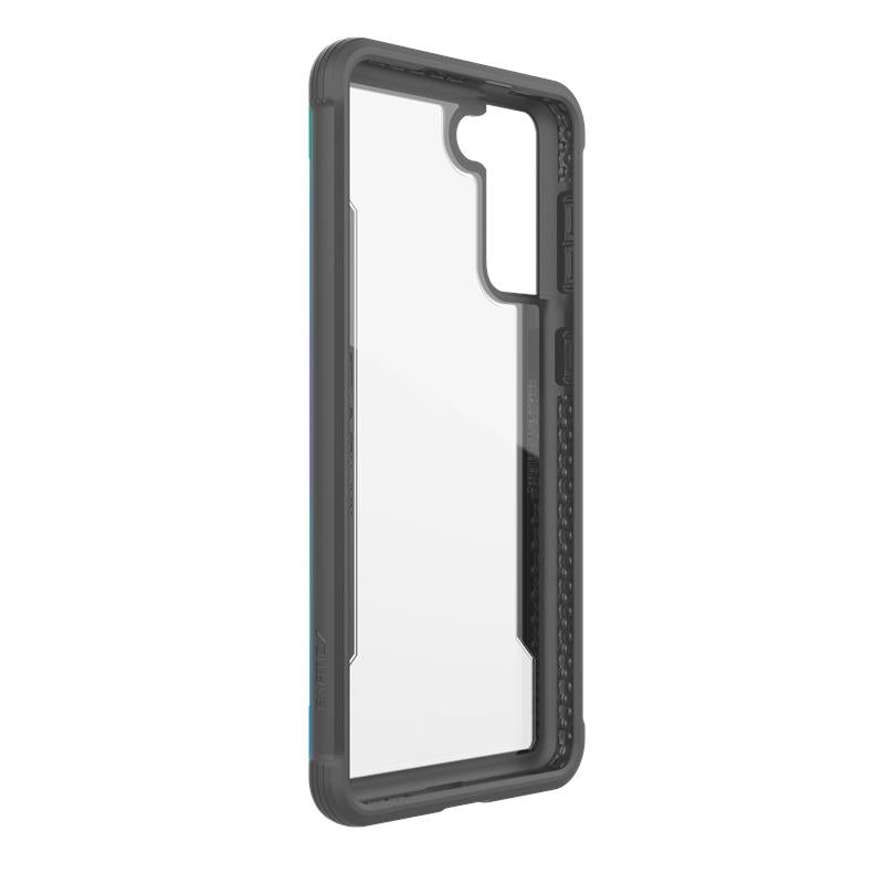 X-Doria Raptic Shield - Aluminium behuizing voor Samsung Galaxy S21 + (antimicrobiële bescherming) (Iriserend)