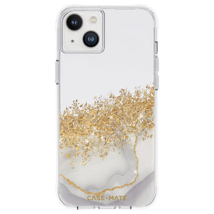 Case-Mate Karat - Goldverzierte Hülle für iPhone 14 Plus (Marmor)