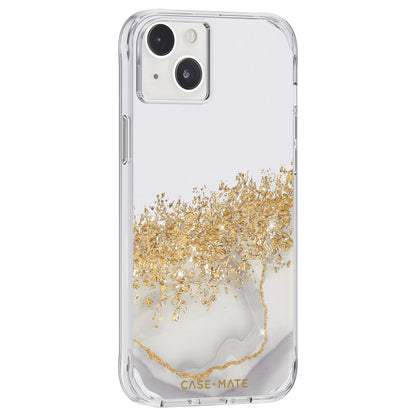 Case-Mate Karat - Goldverzierte Hülle für iPhone 14 Plus (Marmor)