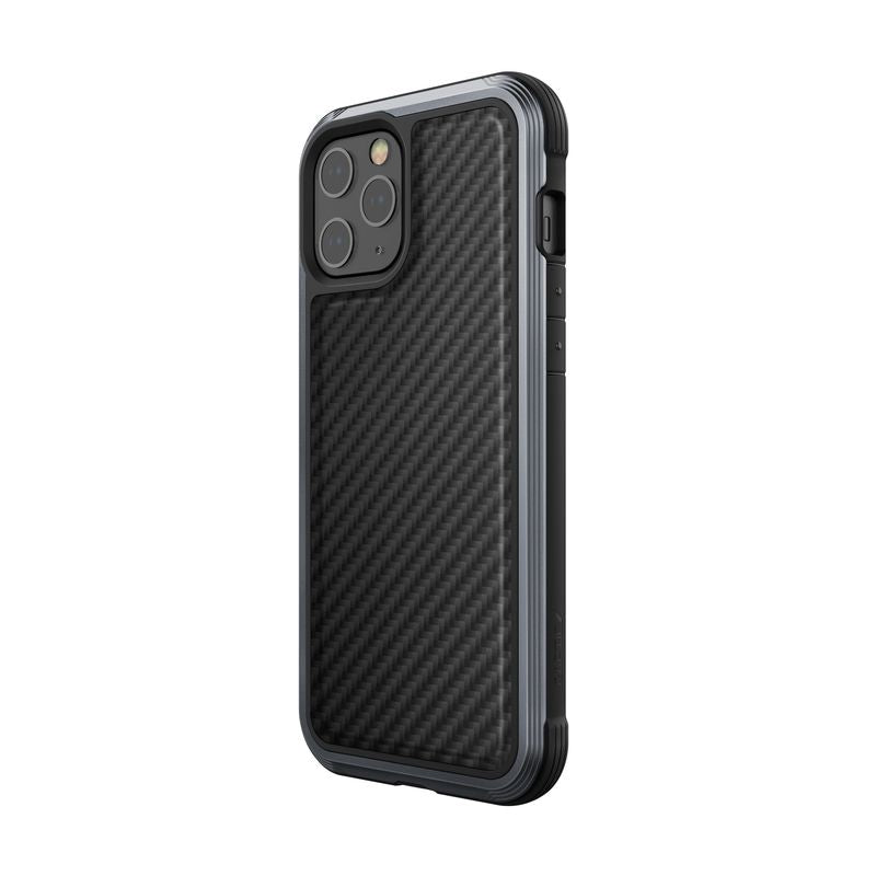 X-Doria Raptic Lux - aluminium behuizing voor iPhone 12 Pro Max (valtest 3m) (zwarte koolstofvezel)