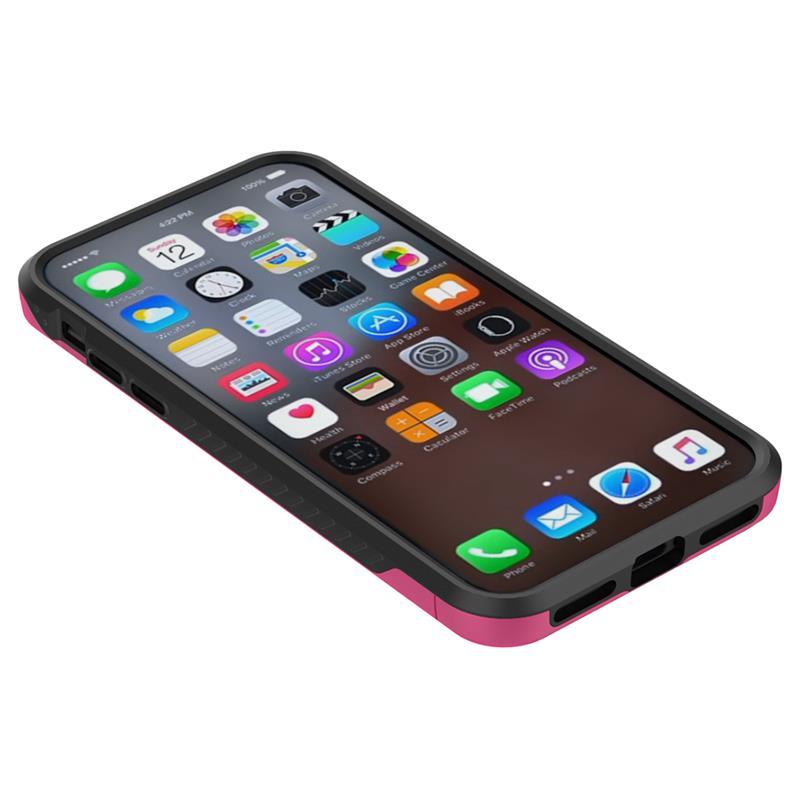 Zizo Star Diamond Hybrid Cover für iPhone X (Rosa/Schwarz)