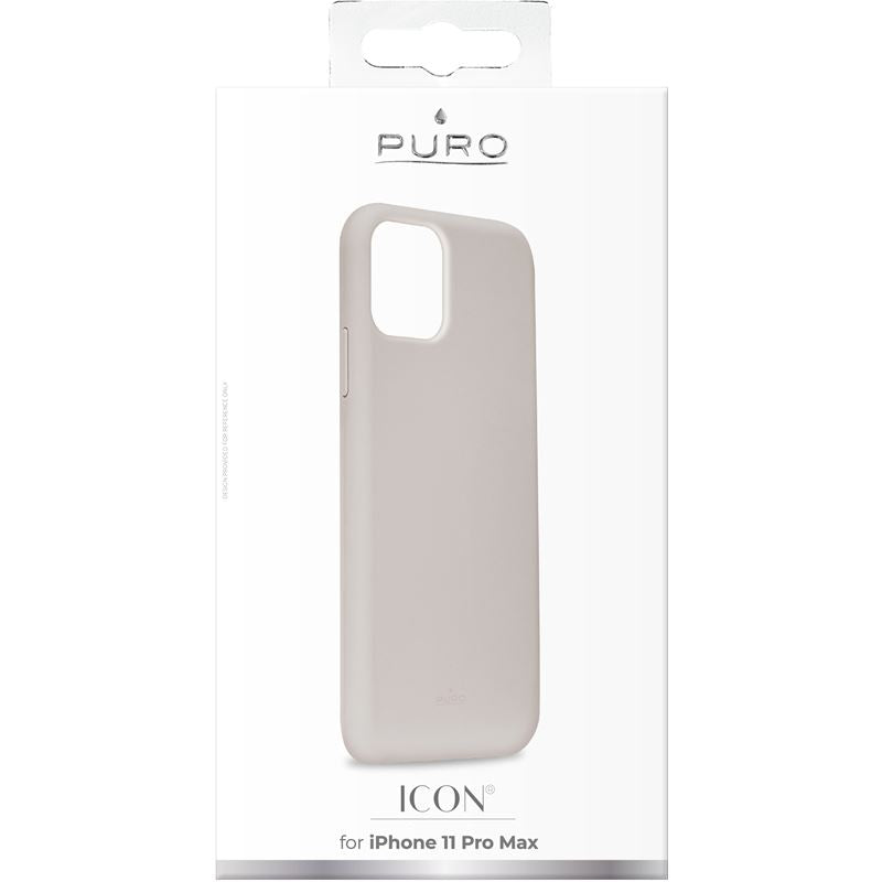 PURO ICON Cover - Hülle für iPhone 11 Pro Max (Taupe)