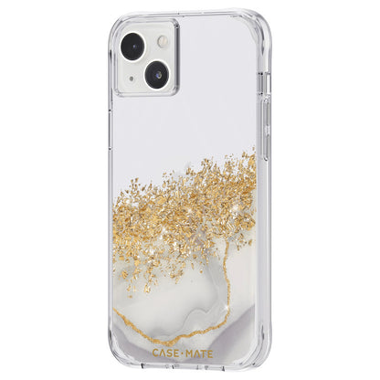 Case-Mate Karat - Goldverzierte Hülle für iPhone 14 Plus (Marmor)
