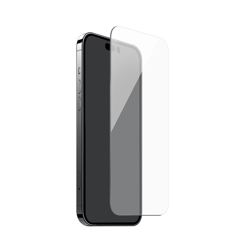 PURO Antibacterieel gehard glas - Gehard beschermglas met antimicrobiële bescherming voor iPhone 15 Pro