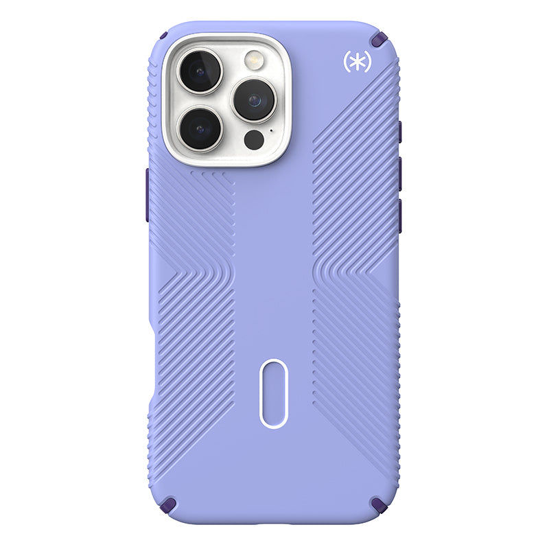 Speck Presidio2 Grip ClickLock &amp; MagSafe - Hoesje voor iPhone 16 Pro Max (Future Lavender / Cassis Purple / Wit)