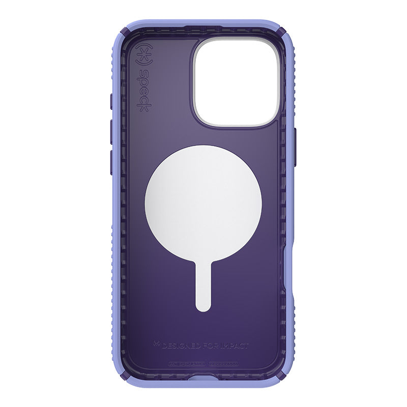 Speck Presidio2 Grip ClickLock &amp; MagSafe - Hoesje voor iPhone 16 Pro Max (Future Lavender / Cassis Purple / Wit)