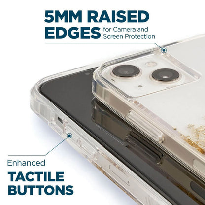 Case-Mate Karat - Goldverzierte Hülle für iPhone 14 Plus (Marmor)