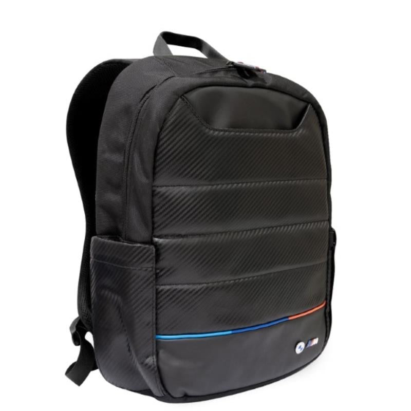 BMW Carbon&amp;Nylon Tricolor - Notebook-Rucksack 16" (Schwarz)