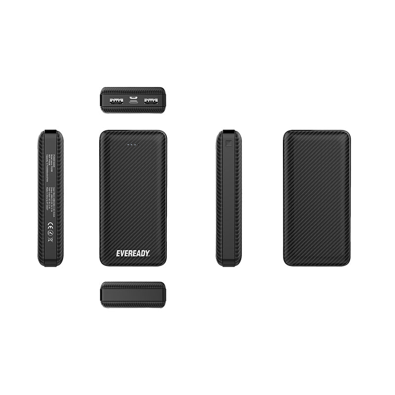 Eveready PX20B - Powerbank 20000 mAh 2x USB-A (Schwarz)