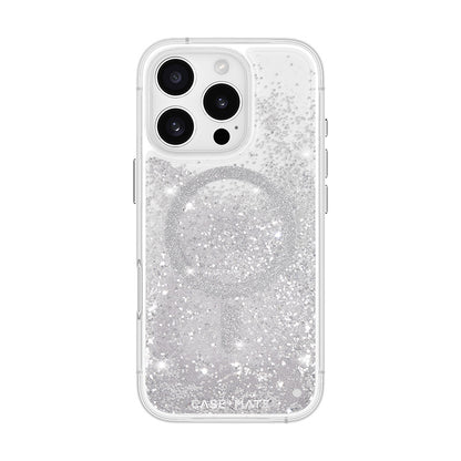 Case-Mate Waterfall MagSafe - Hülle für iPhone 16 Pro (Silber)