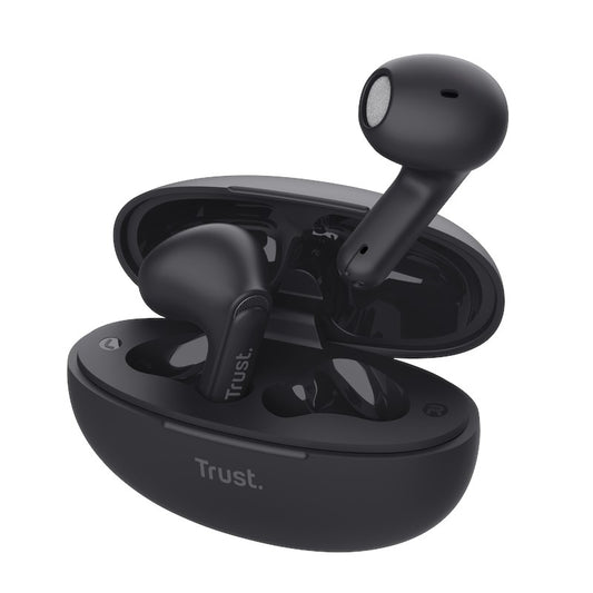 Trust Yavi - Wireless Earbuds Bluetooth TWS with Charging Case & ENC (Black)