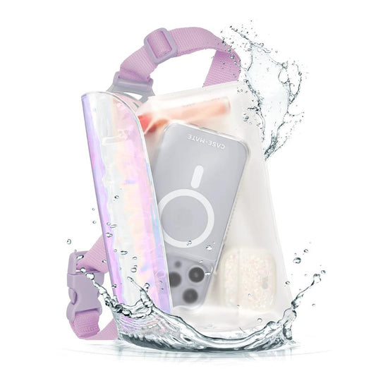 Case-Mate Soap Bubble waterdichte telefoonriemtas - waterdichte crossbodytas / tas voor smartphones (Iriserend)