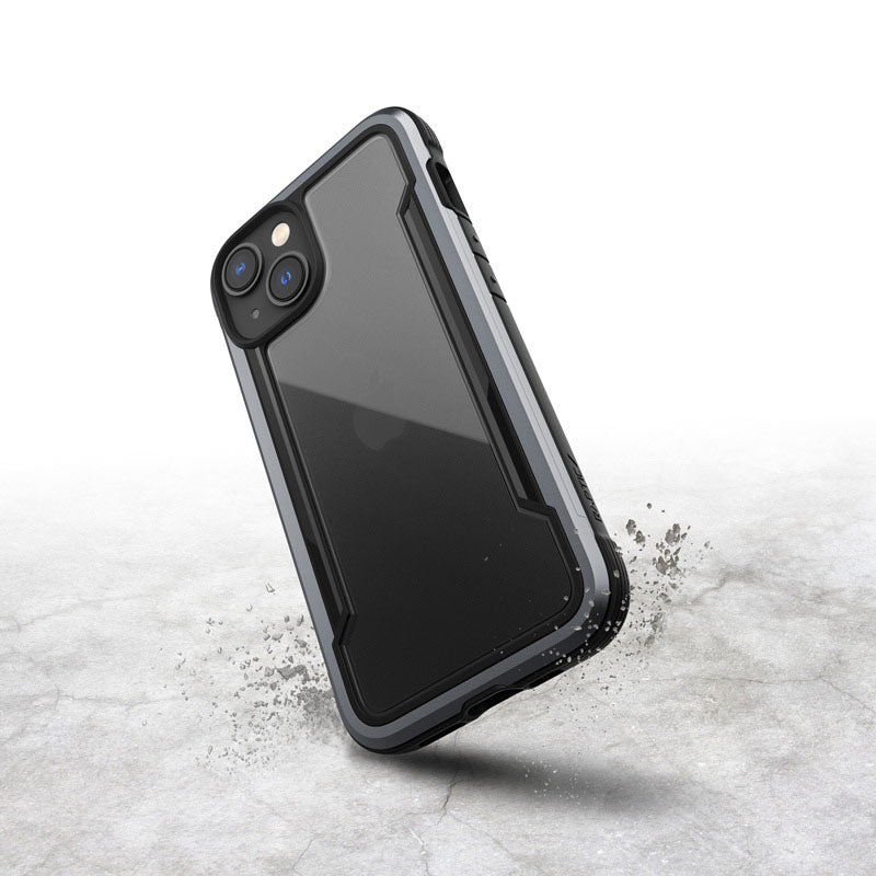 X-Doria Raptic Shield - aluminium hoesje voor iPhone 14 (valtest 3m) (zwart)