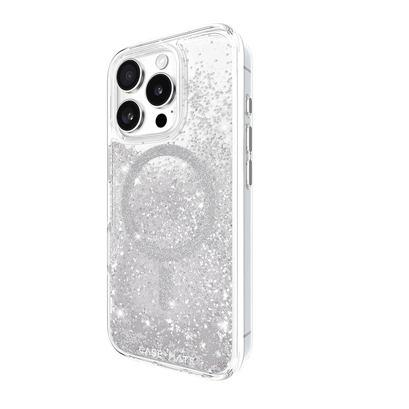 Case-Mate Waterfall MagSafe - Case for iPhone 16 Pro (Silver)