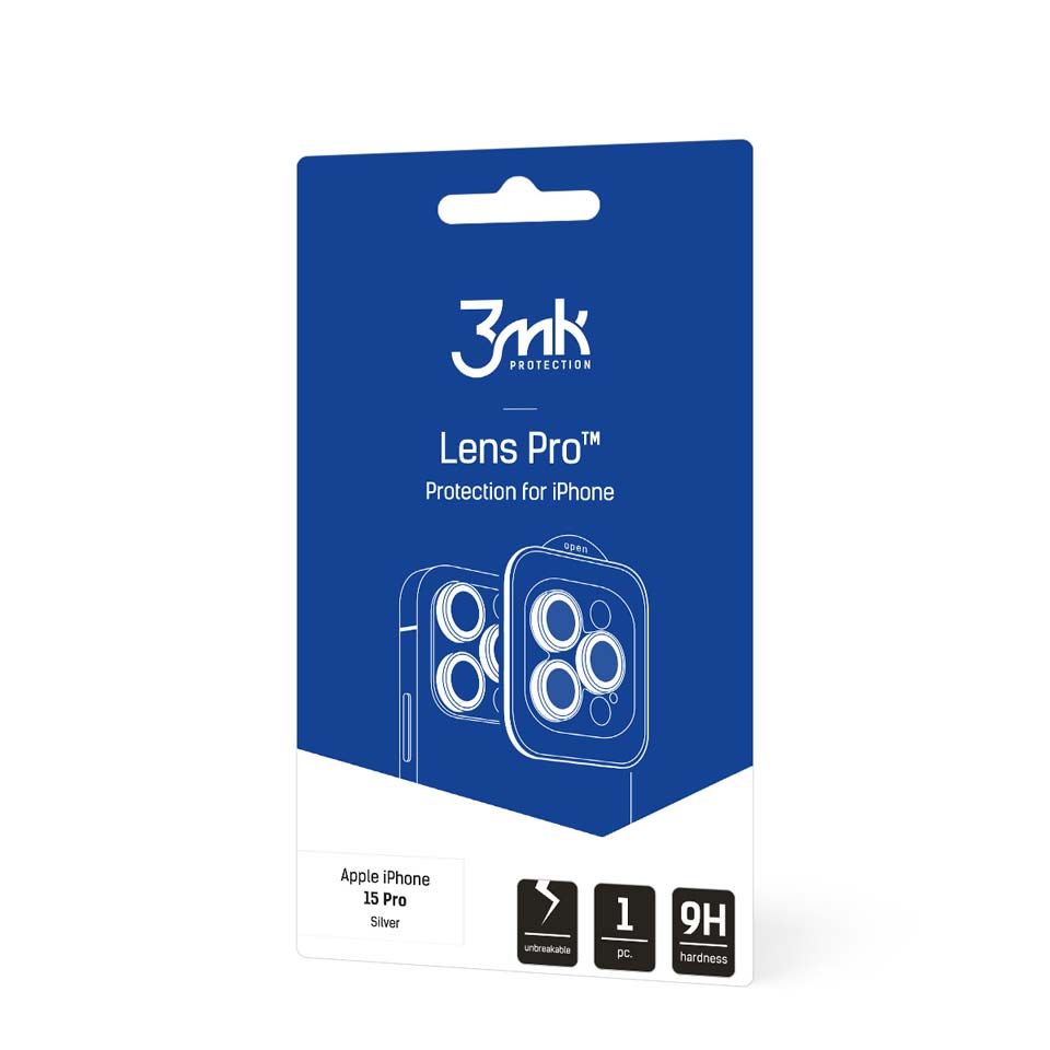 3mk Lens Protection Pro - Cameralensglas voor iPhone 15 Pro