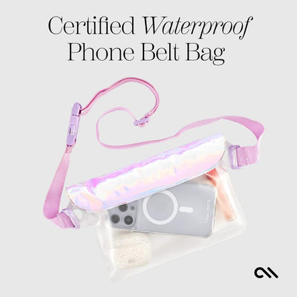 Case-Mate Soap Bubble Wasserdichte Telefon-Gürteltasche – Wasserdichte Umhängetasche/Tasche für Smartphones (schillernd)