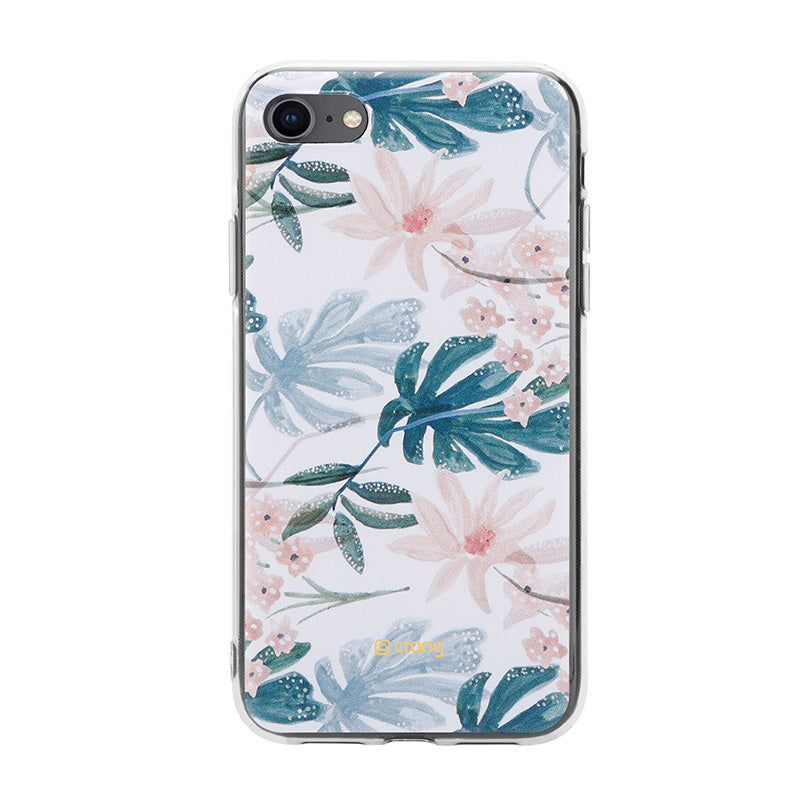 Crong Flower Case – Hülle für iPhone SE 2020 / 8 / 7 (Muster 01)