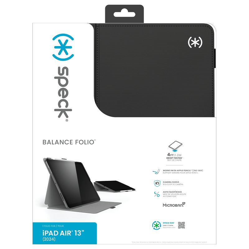 Speck Balance Folio - Hoes voor iPad Air 13" M2 (2024) (Zwart)