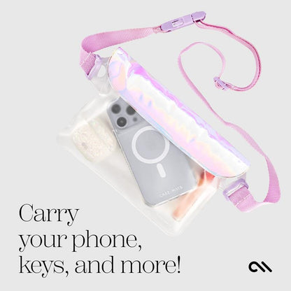 Case-Mate Soap Bubble Wasserdichte Telefon-Gürteltasche – Wasserdichte Umhängetasche/Tasche für Smartphones (schillernd)