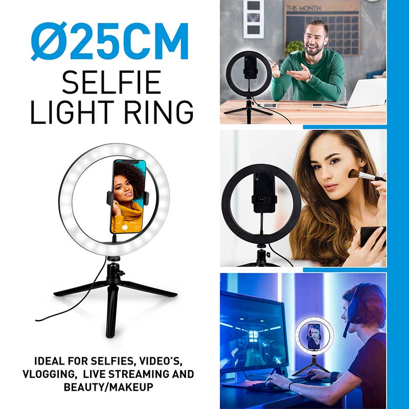 Grundig - Ring lamp for photos, selfies, make up