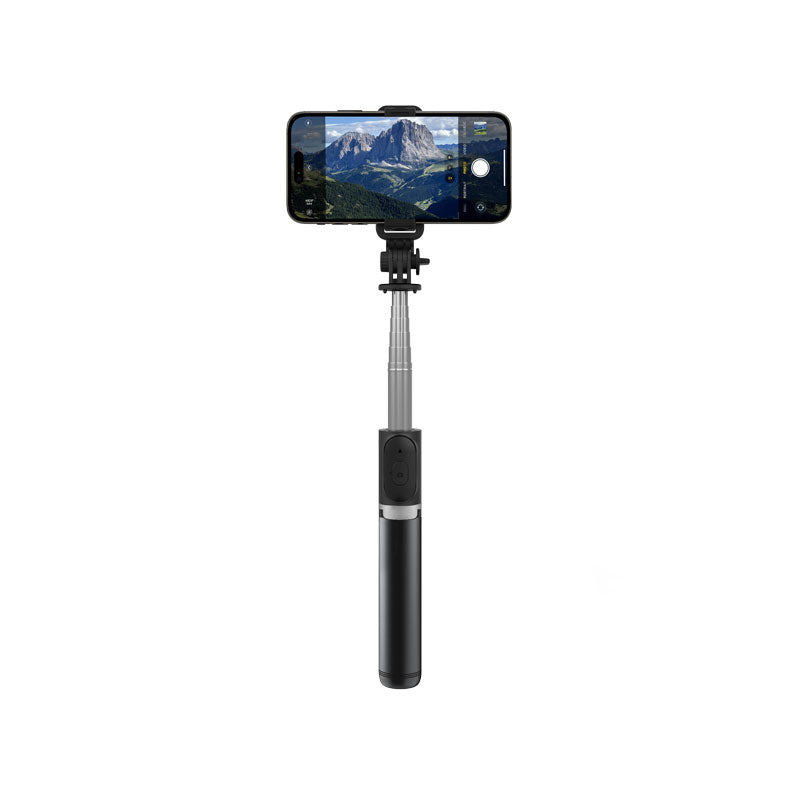 Crong SelfieGo Lite - Compact Bluetooth selfie stick statief (Zwart)