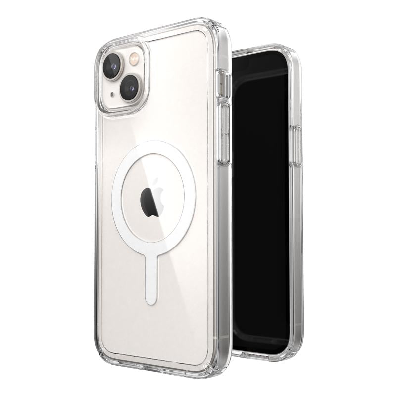 Speck Gemshell + MagSafe - Case for iPhone 14 Plus with MICROBAN coating (Clear)