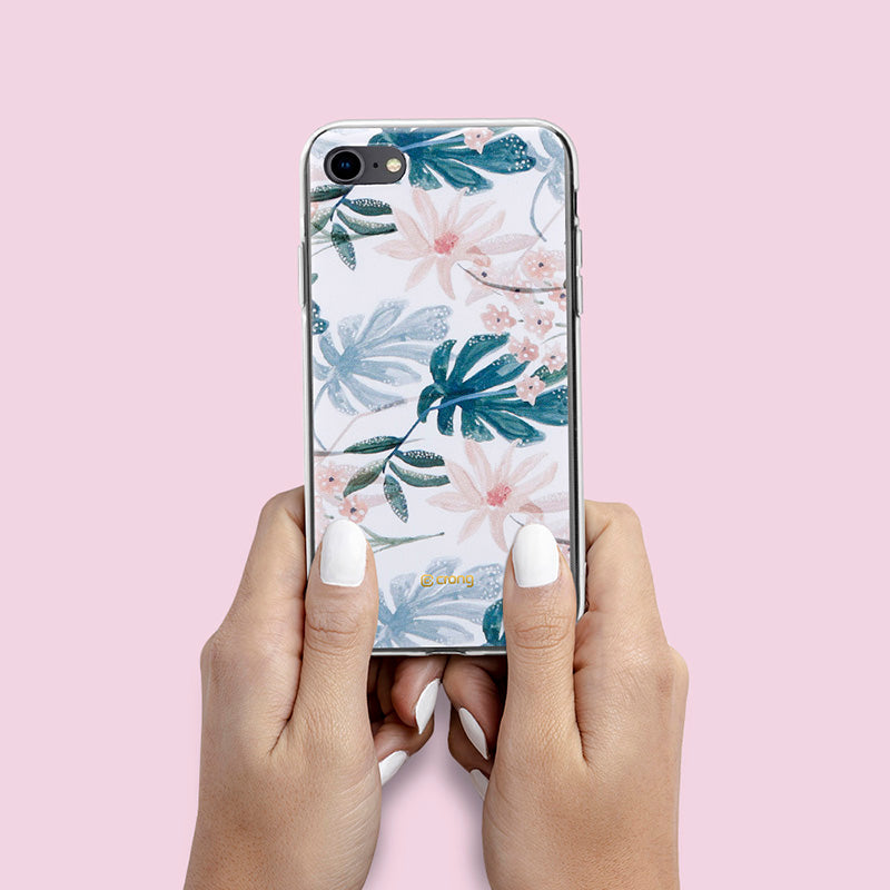 Crong Flower Case – Hülle für iPhone SE 2020 / 8 / 7 (Muster 01)