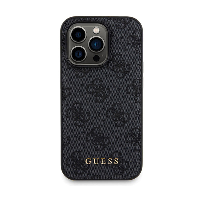 Guess Bundle Pack MagSafe 4G Metal Gold Logo - Case set + Power Bank 5000mAh MagSafe iPhone 13 Pro (black)