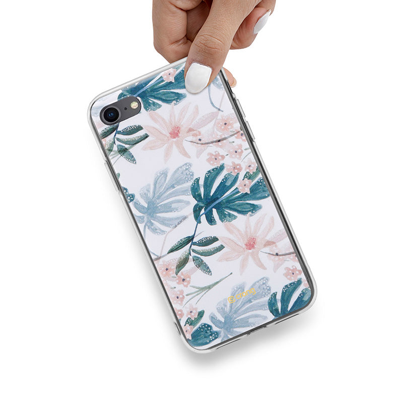 Crong Flower Case – Hülle für iPhone SE 2020 / 8 / 7 (Muster 01)