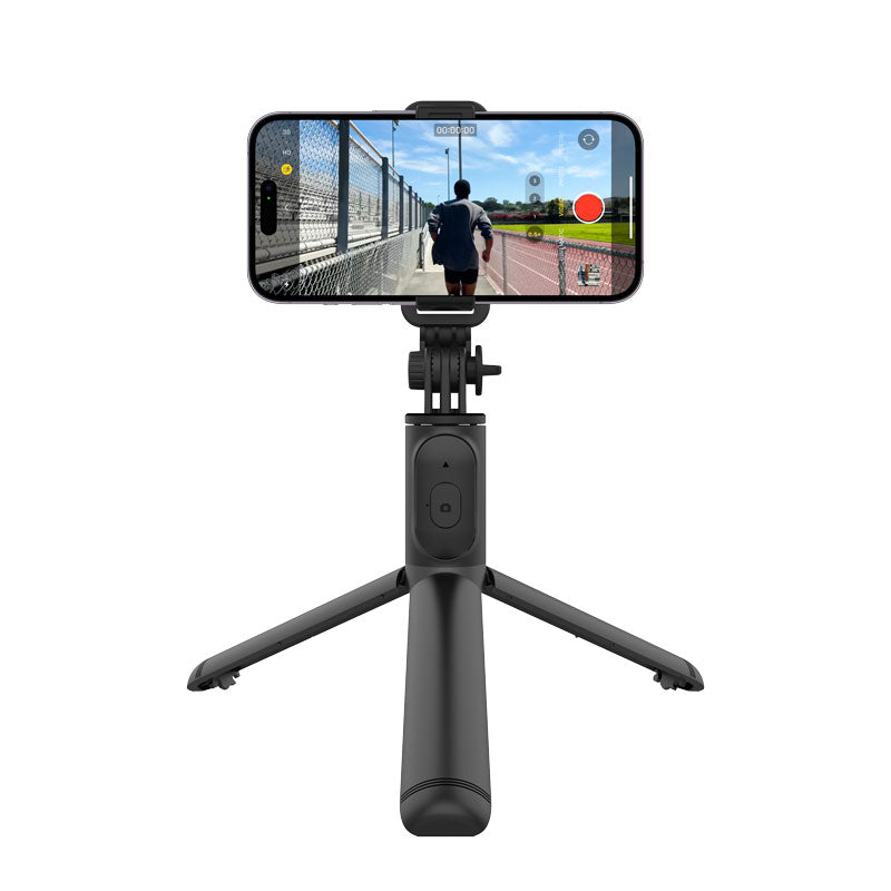 Crong SelfieGo Lite - Compact Bluetooth selfie stick statief (Zwart)