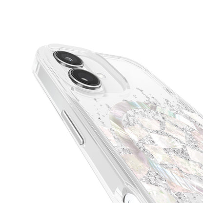Case-Mate Karat MagSafe – Hülle für iPhone 16 mit Perlen-Inlay (Ein Hauch von Perle)