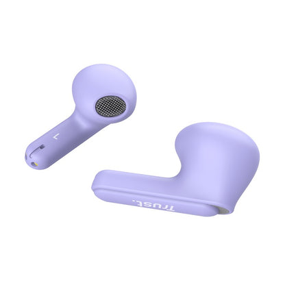 Trust Yavi – Kabellose Ohrhörer Bluetooth TWS mit Ladeetui und ENC (Lila)