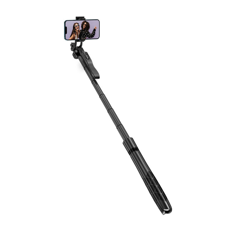 Crong SelfieGo Ultra - Aluminium Bluetooth selfie stick statief (zwart)