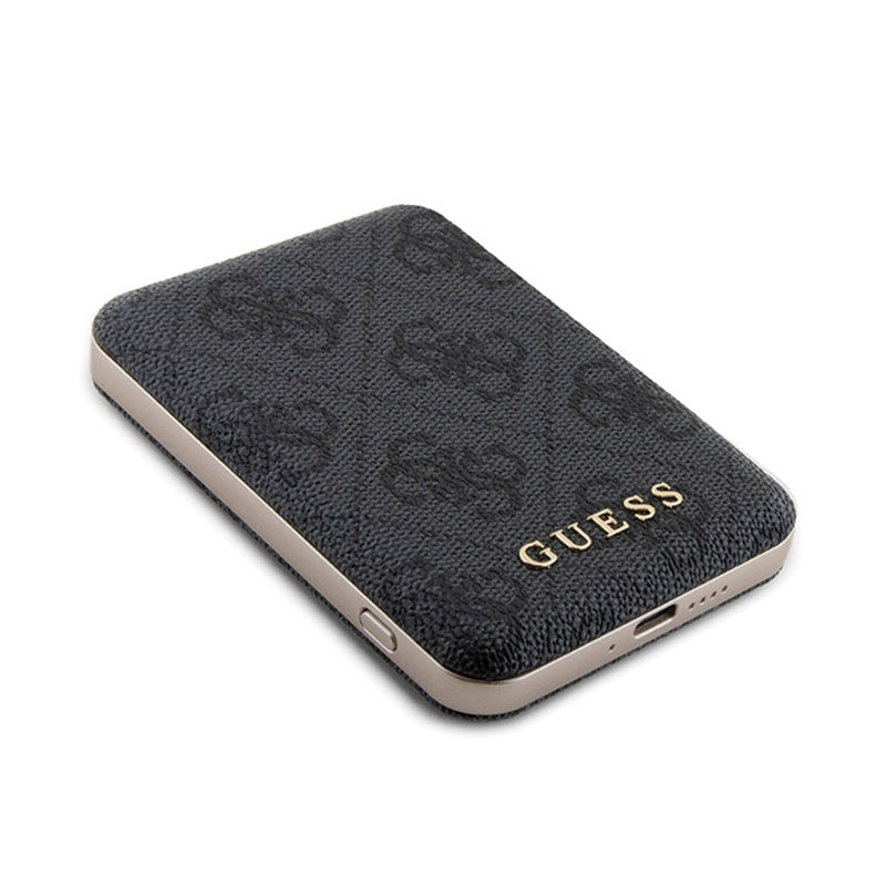 Guess Bundle Pack MagSafe 4G Metal Gold Logo - Case set + Power Bank 5000mAh MagSafe iPhone 13 Pro (black)