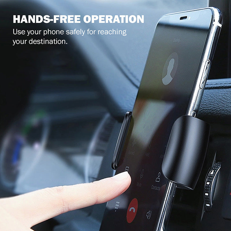 Crong Universal Smart Car Holder - Universal car phone holder 4-6.7" (black)